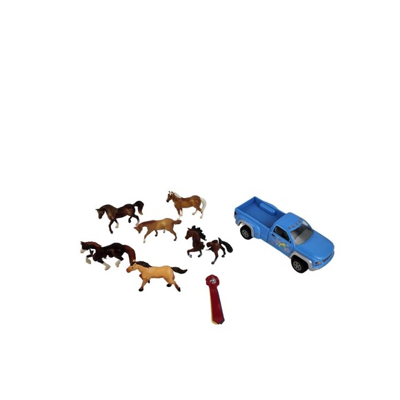 Breyer Horse Mixed Lot of 5 & Breyer Pickup Truck *Play Condition* 1 Unbranded - Picture 1 of 8